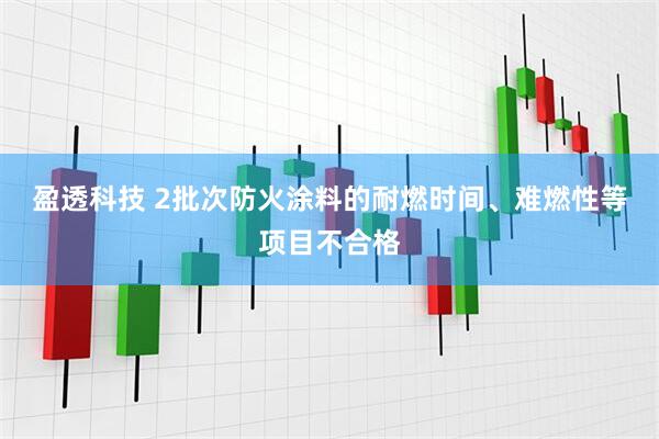 盈透科技 2批次防火涂料的耐燃时间、难燃性等项目不合格